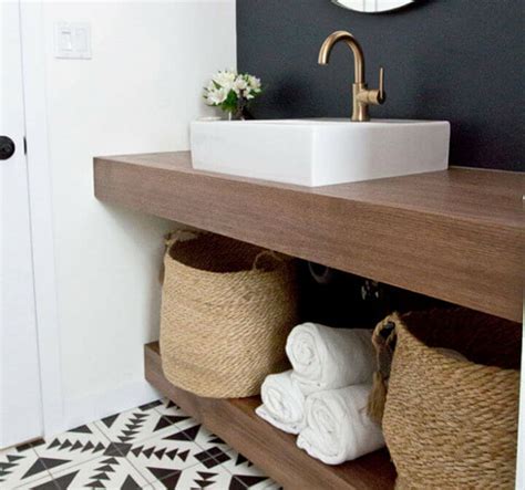 Floating Shelf Bathroom Vanity Diy - Artcomcrea