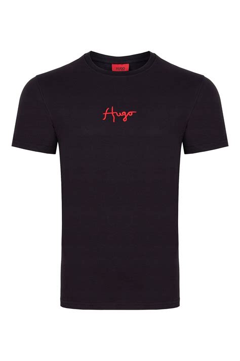 HUGO BOSS T SHIRT KOSZULKA MĘSKA LOGO CZARNA M 14198810372 Allegro pl