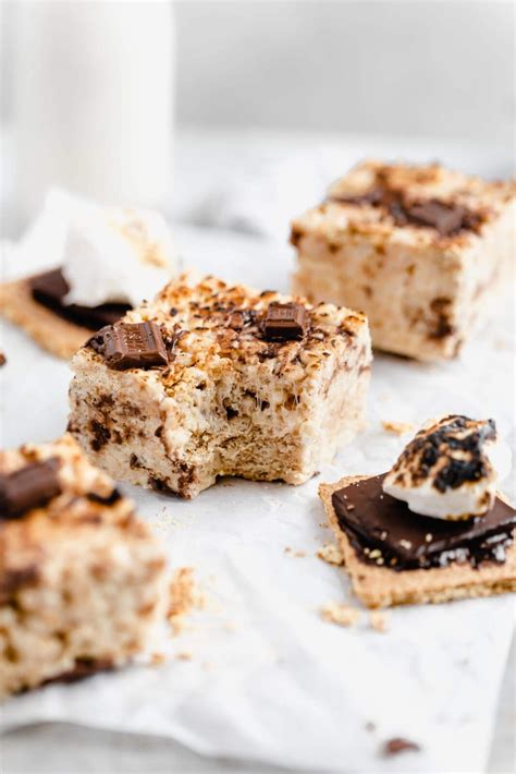 Easy Smores Rice Krispie Treats Recipe Broma Bakery