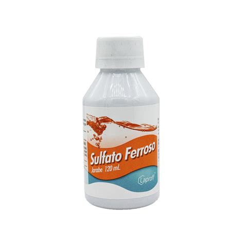 Sulfato Ferroso 600 Mg/15 Ml Jarabe Frasco x 120 Ml (Laproff) | Farmauno