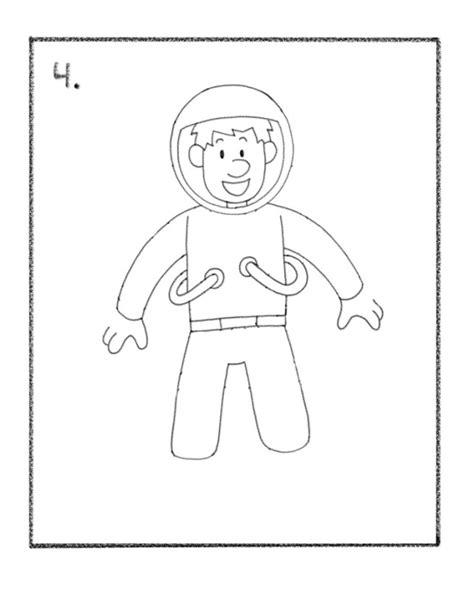 Astronaut Drawing Tutorial Steps - Tim's Printables