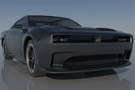 Dodge Charger EV 3D Model 3D Printable CGTrader