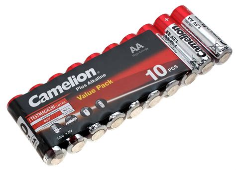 10er Pack Camelion Plus Alkaline Batterien 15v Aa Mignon 2700mah Lr6 Sp10 Da Lr6 Am3 Mn1500 E91