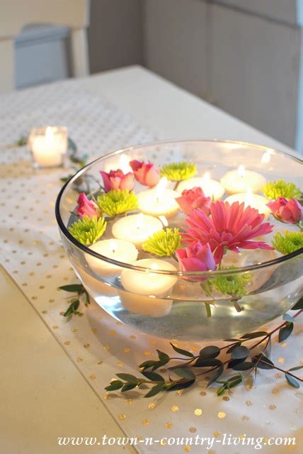 How to Make Floating Tea Light Candles - Town & Country Living