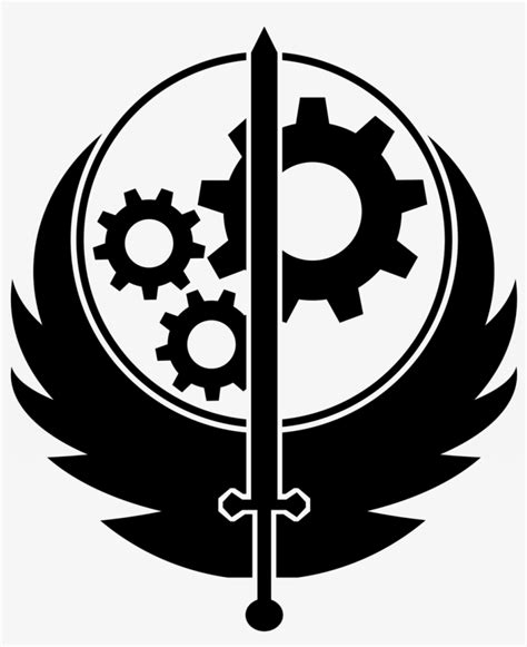 Fallout 4 Brotherhood Of Steel Logo - Free Transparent PNG Download ...