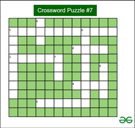 Crossword Puzzle Of The Week 7 For Computer Networks GeeksforGeeks