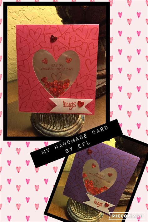 My Cricut Valentines Day Shaker Card By Efl Shaker Cards Cards