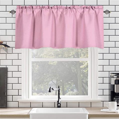 FloHua Room Decor Clearance Valance Curtain For Kitchen Black Out