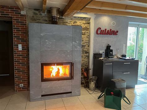 Nos réalisations de poêles de masse scandinaves - Les cheminées Nicolas