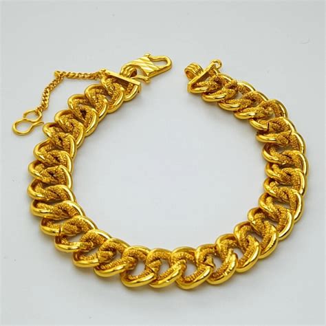 Gold Plated Women Bracelet Rantai Tangan Coco Gelang Tangan Emas Korea