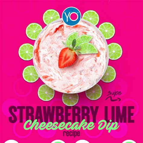 Strawberry Lime Cheesecake Dip Yo Foods Jamaica