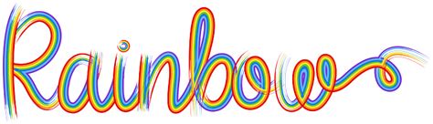 Word Design For Rainbow Stock Illustration Download Image Now Istock