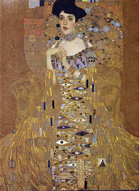 Fabric Panels Gustav Klimt Symbolist Art Craft Quilting Cotton