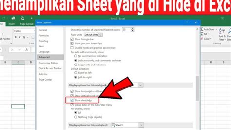 Cara Menampilkan Sheet Yang Tersembunyi Di Excel