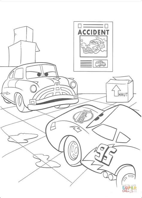 Coloriage Doc Hudson Qui Est En Colère Coloriages à Imprimer Gratuits