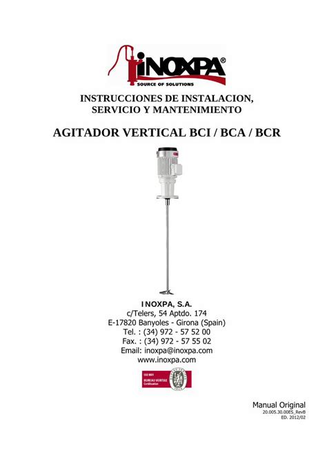 Pdf Agitador Vertical Bci Bca Bcr Dokumen Tips