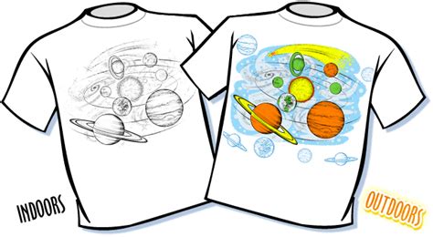 Solar System Color Changing T Shirt Nifty Cool Gifts