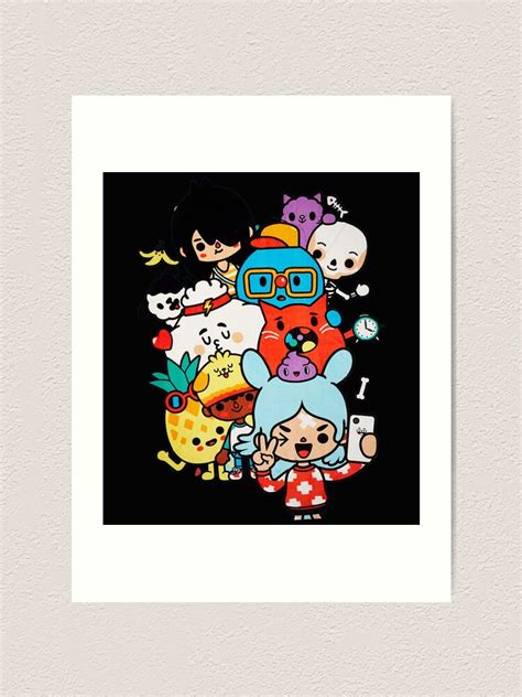 Toca Boca Toca Boca 2021 Toca Life World Art Print By Anasohping