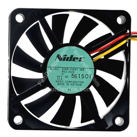 Nidec D06R 24SS1 DC 24V 0 12A 2 Wires 3 Wires Axial Cooling Fan