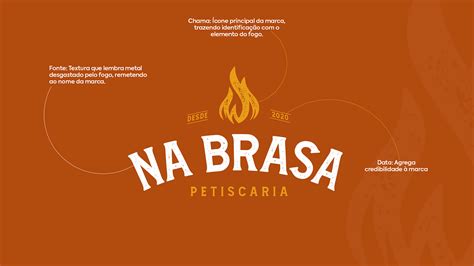 Manual De Identidade Visual NA BRASA Petiscaria Images Behance