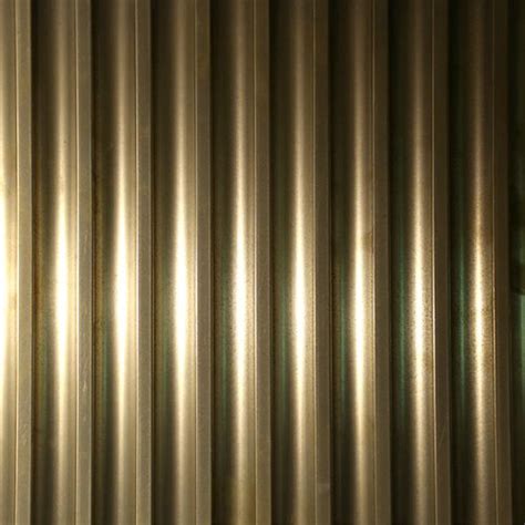 Brass Hicut Tarnish Fluted Metal Panels Metal Metal Projects