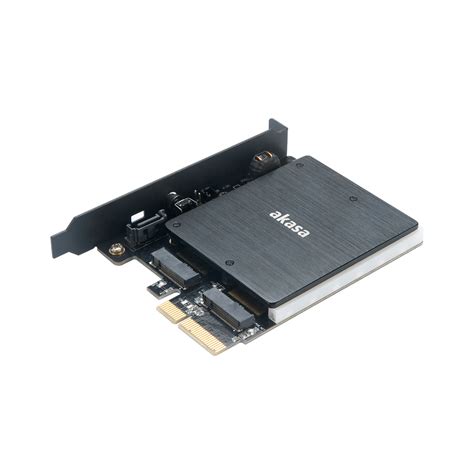 M 2 PCIe And M 2 SATA SSD Adapter Card With RGB LED Light And Heatsink