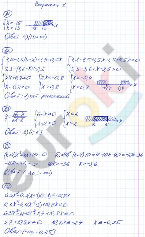 ГДЗ Самостоятельные и контрольные работы по алгебре 8 класс. Глазков ...