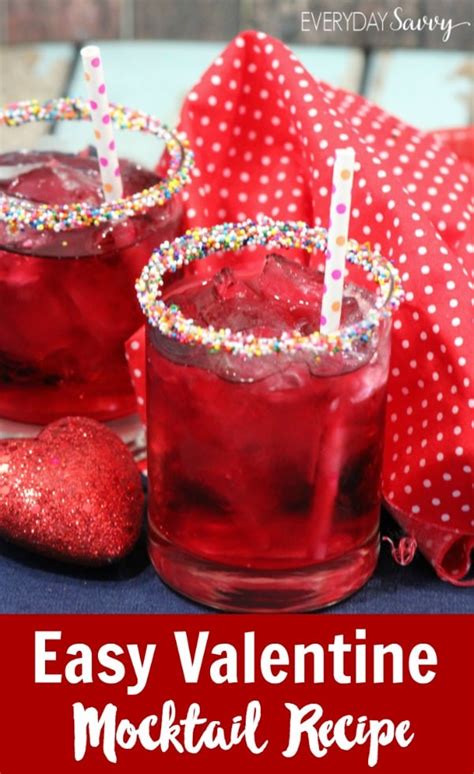 Easy Valentine Mocktail Recipe Everyday Savvy