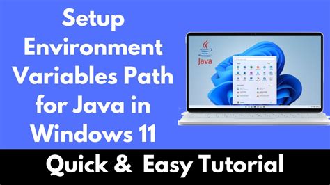 How To Setup Environment Variables Path For Java In Windows 11 YouTube