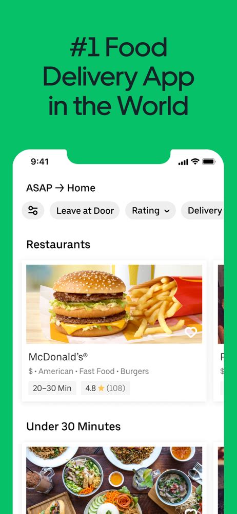 Uber Eats Food Delivery Overview Apple App Store Us