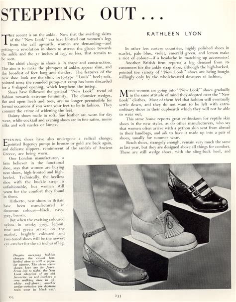 Miss Rayne On Shoes: Stepping Out: New Look Shoes 1948