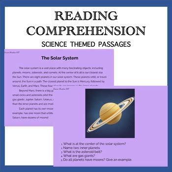 Reading Comprehension Science By Lauren Christine Slp Tpt