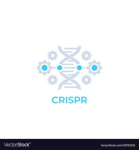 Crispr Genome Editing Icon Royalty Free Vector Image