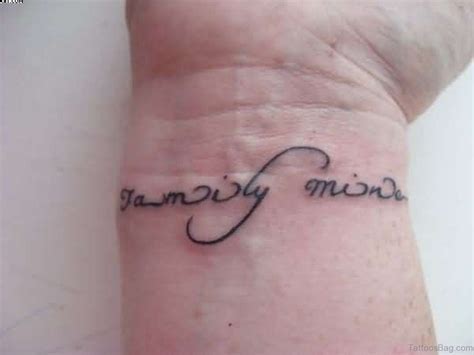 Charming Wording Tattoos For Wrist