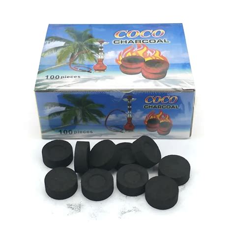 Pcs Box Mm Coco Natural Shisha Charcoal Slow Burning Coal For