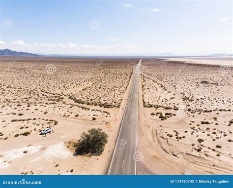 View Of Mojave Desert Panorama, An Arid Rain-shadow Desert And The ...