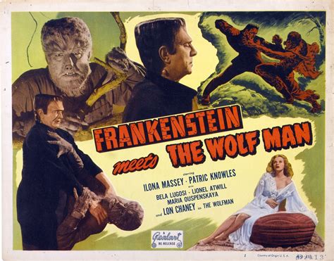 Frankenstein Meets the Wolf Man Lobby Card Movie Poster 11 X 14 Photo ...