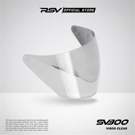 Jual VISOR RSV SV300 NEW WINDTAIL CLEAR DARKSMOKE IRIDIUM SILVER