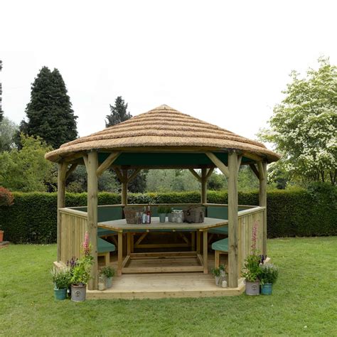 47m Hexagonal Gazebo By Forest Berkshire Garden Buildings