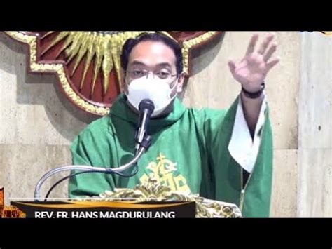 Quiapo Church Live Mass Today Rev Fr Hans Magdurulang Youtube