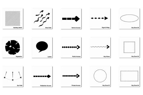 Architecture Diagram Signs And Symbols Symbols Blueprint Blu