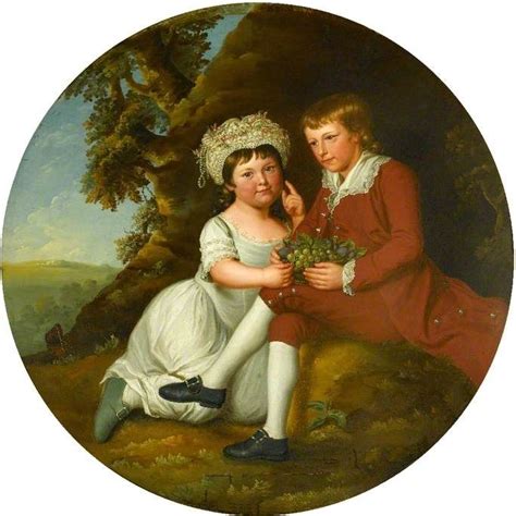 Bbc Your Paintings Portrait Of A Boy And A Girl With A Basket Of