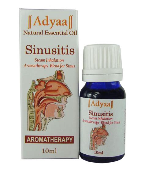 Adyaa Natural Sinusitis Steam Inhalation Aromatherapy Blend: Buy Adyaa ...