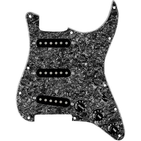 920d Custom Generation Loaded Pickguard For Strat With Black Pickups And Knobs And S7w Wiring