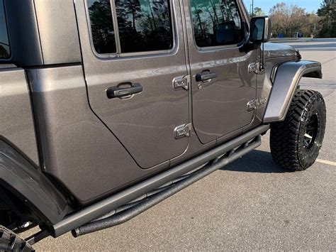 Barricade Rock Sliders Textured Black 20 24 Jeep Gladiator Jt Barricade