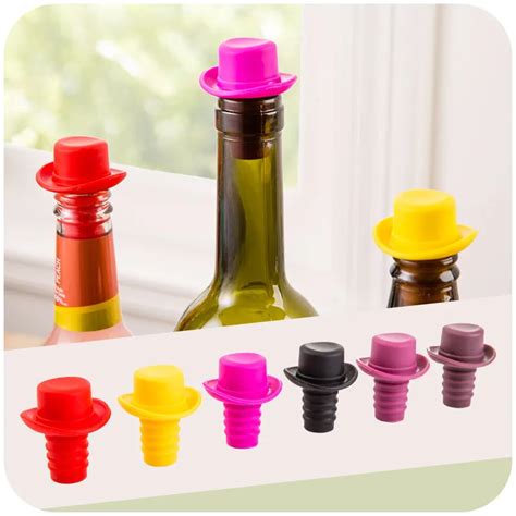 Pcs Food Grade Silicone Bowler Bottle Stopper Wine Stopper Wine