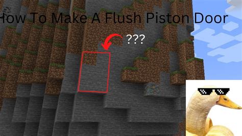 How To Make A Secret Piston Door In Minecraft Easy Youtube