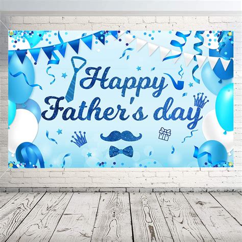 Jozon Backdrop Banner For Happy Fathers Day 70 X 43 Inch