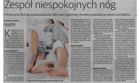 Zespół niespokojnych nóg Polska Gazeta Wrocławska