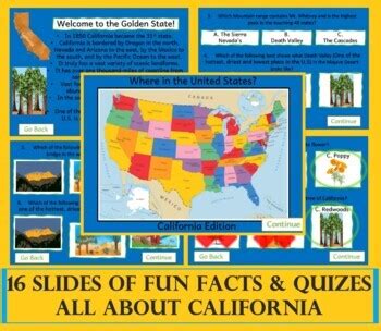 California's Geography, History, fun facts and reviews BUNDLE: DIGITAL ...